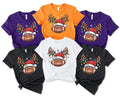 Custom Christmas Football Shirt, Christmas Custom Shirt, Winter Sports Team Tee