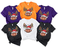 Custom Christmas Football Shirt, Christmas Custom Shirt, Winter Sports Team Tee