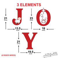 Nativity JOY Yard Sign with Stakes, Christmas Outdoor Religious Lawn Decor, Holy Family Nativity Scene Garden Decoration Porch Patio Xmas