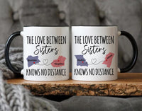 Custom Sisters Mug, Long Distance Sister Gift, Big Sister Little Sister Coffee Cup, Sister Birthday Gift, Best Sister Moving Away Present