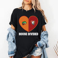Custom House Divided Shirt, Personalized Two Sports Team Shirt, Football, Baseball, Hockey, Basketball Tee