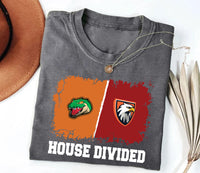 Custom House Divided Shirt, Personalized Two Sports Team Shirt, Football, Baseball, Hockey, Basketball Tee