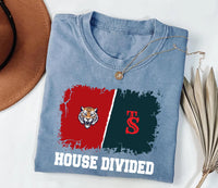 Custom House Divided Shirt, Personalized Two Sports Team Shirt, Football, Baseball, Hockey, Basketball Tee