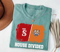 Custom House Divided Shirt, Personalized Two Sports Team Shirt, Football, Baseball, Hockey, Basketball Tee