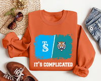 Custom House Divided Sweatshirt, Personalized Two Sports Team Shirt, Football, Baseball, Hockey, Basketball Sweatshirt