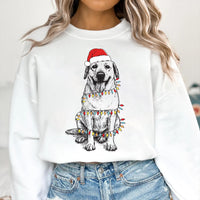 Custom Pet Christmas Sweatshirt with Photo & Name, Personalized Pet Portrait Shirt, Custom Dog Cat Sweatshirt