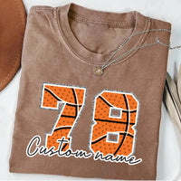 Personalized Basketball Number Shirt, Custom Basketball Mom Tee, Basketball Fan Shirt