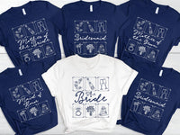 Custom Bridal Party Shirt, Personalized Bridesmaid Shirt, Maid of Honor Tee