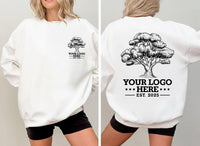 Custom Logo Sweatshirt, Personalized Shirt for Men and Women, Kid Custom Logo Sweatshirt, Unisex Toddler & Kid Sweatshirt, Front Back