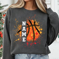 Personalized Basketball Sweatshirt, Custom Basketball Team Tee, Basketball Player Name Sweatshirt