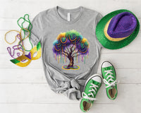 Mardi Gras Bead Tree Shirt, New Orleans Carnival Tee, Mardi Gras Parade Shirt