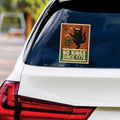 No Kings In America Vinyl Sticker, Resist Hate Decal, Anti-Trump, Christmas Black Cat, Resist Fascism Car Bumper Sticker, 6
