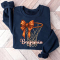 Coquette Basketball Sweatshirt, Basketball Mom Tee, Basketball Coquette Bow Sweatshirt