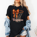Coquette Basketball Shirt, Basketball Mom Tee, Basketball Coquette Bow Top