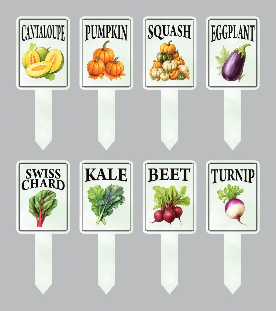 Vegetable Garden Stake, UV Printed Aluminum Plant Marker, Metal Veggie ...