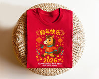 Happy Chinese New Year 2026 Shirt, Year of The Horse 2026 Shirt, New Year Family Tee