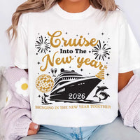 Cruise Into New Year Shirt, Bringing New Year Together Tee, New Year 2026 Family Shirt
