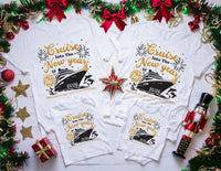 Cruise Into New Year Shirt, Bringing New Year Together Tee, New Year 2026 Family Shirt