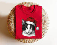 Custom Christmas Pet Face Shirt, Personalized Pet Photo Tee, Pet Portrait Shirt