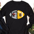 Custom House Divided Long Sleeve Shirt, Personalized Two Sports Team Tee, Football, Baseball, Hockey Basketball Tee