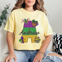 Mardi Gras Custom Name Shirt, Mardi Gras Carnival 2026 Tee, Fat Tuesday Parade Shirt