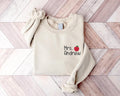 Custom Teacher Last Name Embroidered Sweatshirt, Personalized Teacher Hoodie, Mrs Teacher Shirt, Back to School Long Sleeve Shirt