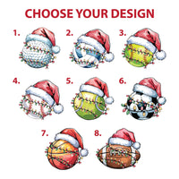 Christmas Baseball Football Basketball Santa Shirt, Christmas Sport Lover Shirt, Christmas Football Player Tee