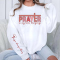 Prayer Is My Love Language Sweatshirt, Christian Valentines Tee, Retro Checkered Valentine Jesus Sweatshirt