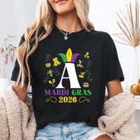 Personalized Monogrammed Family Shirt, Custom Mardi Gras Name Tee, Mardi Gras Family Shirt