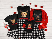 Personalized Photo Pet Christmas Shirt, Christmas Dog Cat Face Shirt, Custom Name Face Tee