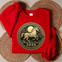 Happy Chinese New Year 2026 Sweatshirt, Year of The Horse 2026 Shirt, New Year Family Sweatshirt