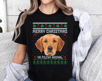 Custom Pet Photo Ugly Christmas Shirt, Funny Animal Lover Gift, Personalized Pet Face Tee, Unisex Holiday Shirt