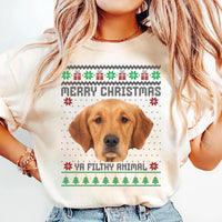 Custom Pet Photo Ugly Christmas Shirt, Funny Animal Lover Gift, Personalized Pet Face Tee, Unisex Holiday Shirt