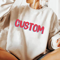 Personalized Logo Sweatshirt, Customized Tee, Custom Logo Shirt, Custom Text Sweatshirt