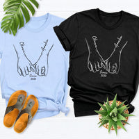 Personalized Couple Shirt, Anniversary Shirt, Engagement Honeymoon Tee, Wedding Anniversary Custom Date Name Shirt