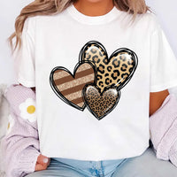 Valentine’s Day Shirt, Leopard Heart Valentine Tee, Cute Valentine’s Day Gift, Gift for Her