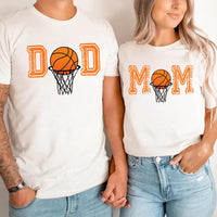 Basketball Birthday Boy Shirt, Family Matching Birthday Party Tee, Basketball Mom, Basketball Dad, Front Back
