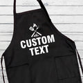 Custom Text Grill Apron, Personalized Kitchen Apron for Men, Funny BBQ Cooking Apron, Gift for Him, Custom Chef Apron, Grill Master Gift
