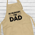 Hi Hungry I’m Dad Grill Apron, Funny BBQ Apron for Dad, Cooking Apron for Men, Father’s Day Gift, Cute Dad Joke Apron for Grill Lovers