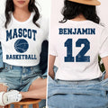 Basketball Mom Custom Name and Number Shirt, Game Day Basketball Mom Shirt, Personalized Basketball Team Tee, Front Back