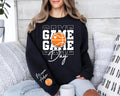 Game Day Basketball Sweatshirt, Custom Basketball Tee, Name on Sleeve Basketball, Game Day Sweatshirt, Front Sleeve