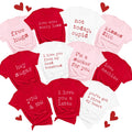 Custom Quotes Funny Valentine's Day Shirt, Funny Valentine Matching Group Shirt, Red Valentine Tee for Women