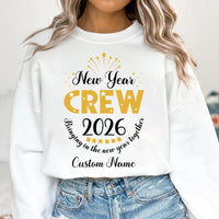 Custom 2026 New Year Family Crew Sweatshirt, Matching Holiday Crewneck, New Year’s Eve Family Outfit