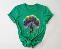Mardi Gras Bead Tree Shirt, New Orleans Carnival Tee, Mardi Gras Parade Shirt