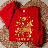Happy Chinese New Year 2026 Sweatshirt, Year of The Horse 2026 Shirt, New Year Family Sweatshirt