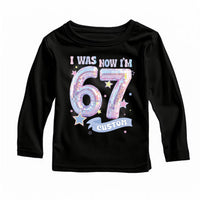 Custom 7th Birthday Shirt, Viral 67 Meme Birthday Tee, I Was 6 Now I’m 7 Shirt, Funny 7th B-Day Gift for Boy or Girl