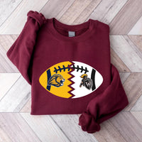 Custom House Divided Sweatshirt, Personalized Two Sports Team Shirt, Football, Baseball, Hockey, Basketball Sweatshirt