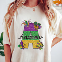 Mardi Gras Custom Name Shirt, Mardi Gras Carnival 2026 Tee, Fat Tuesday Parade Shirt