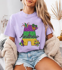 Mardi Gras Custom Name Shirt, Mardi Gras Carnival 2026 Tee, Fat Tuesday Parade Shirt