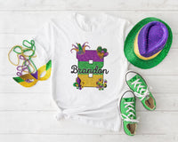 Mardi Gras Custom Name Shirt, Mardi Gras Carnival 2026 Tee, Fat Tuesday Parade Shirt